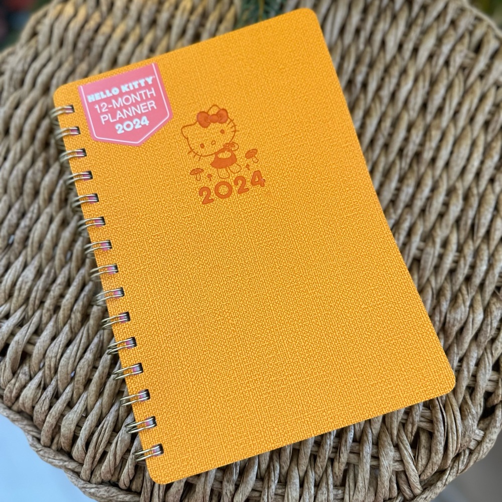 Hello Kitty 2024 12 month planner calendar school work schedule